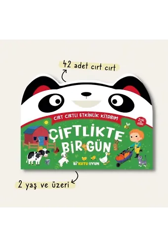 Cırt Cırtlı Etkinlik Kitabım – Çiftlikte Bir Gün (2+ Yaş)