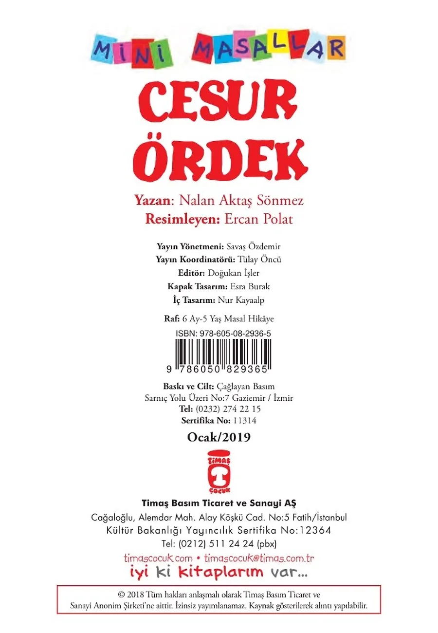 Cesur Ördek - Mini Masallar 4 (33) – Sayfa 1