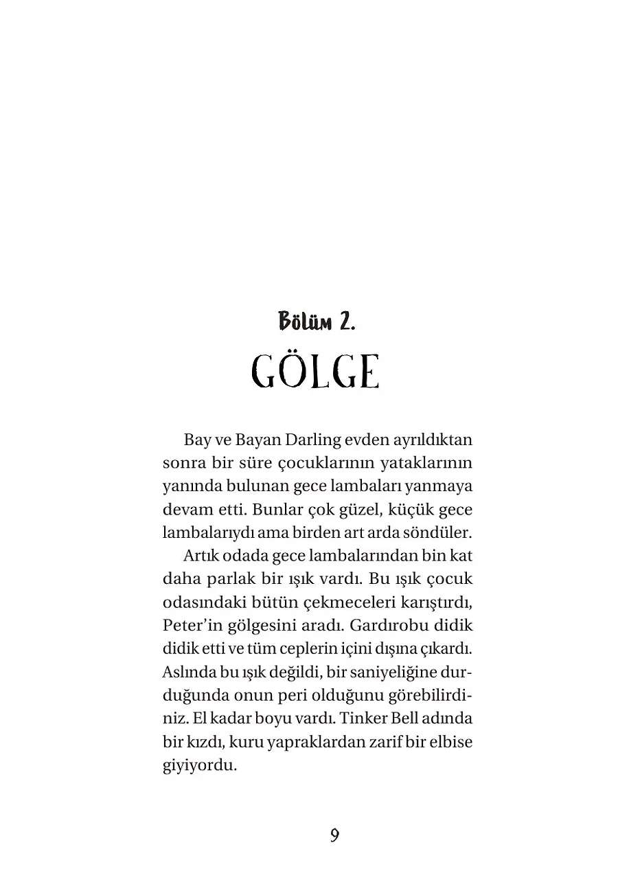Büyümeyen Çocuk Peter Pan – Sayfa 1