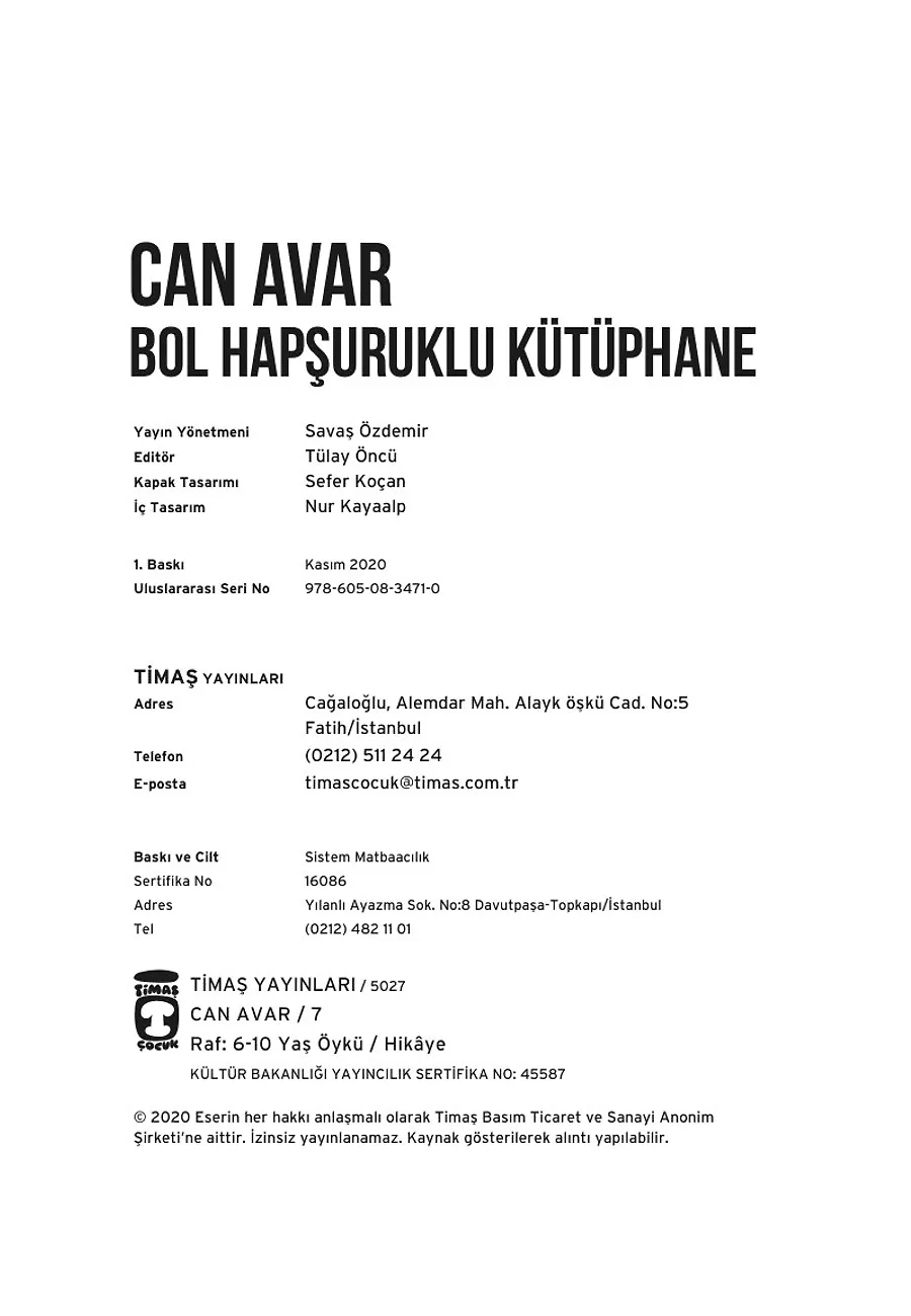 Can Avar - Bol Hapşırıklı Kütüphane (Ciltli) – Sayfa 2