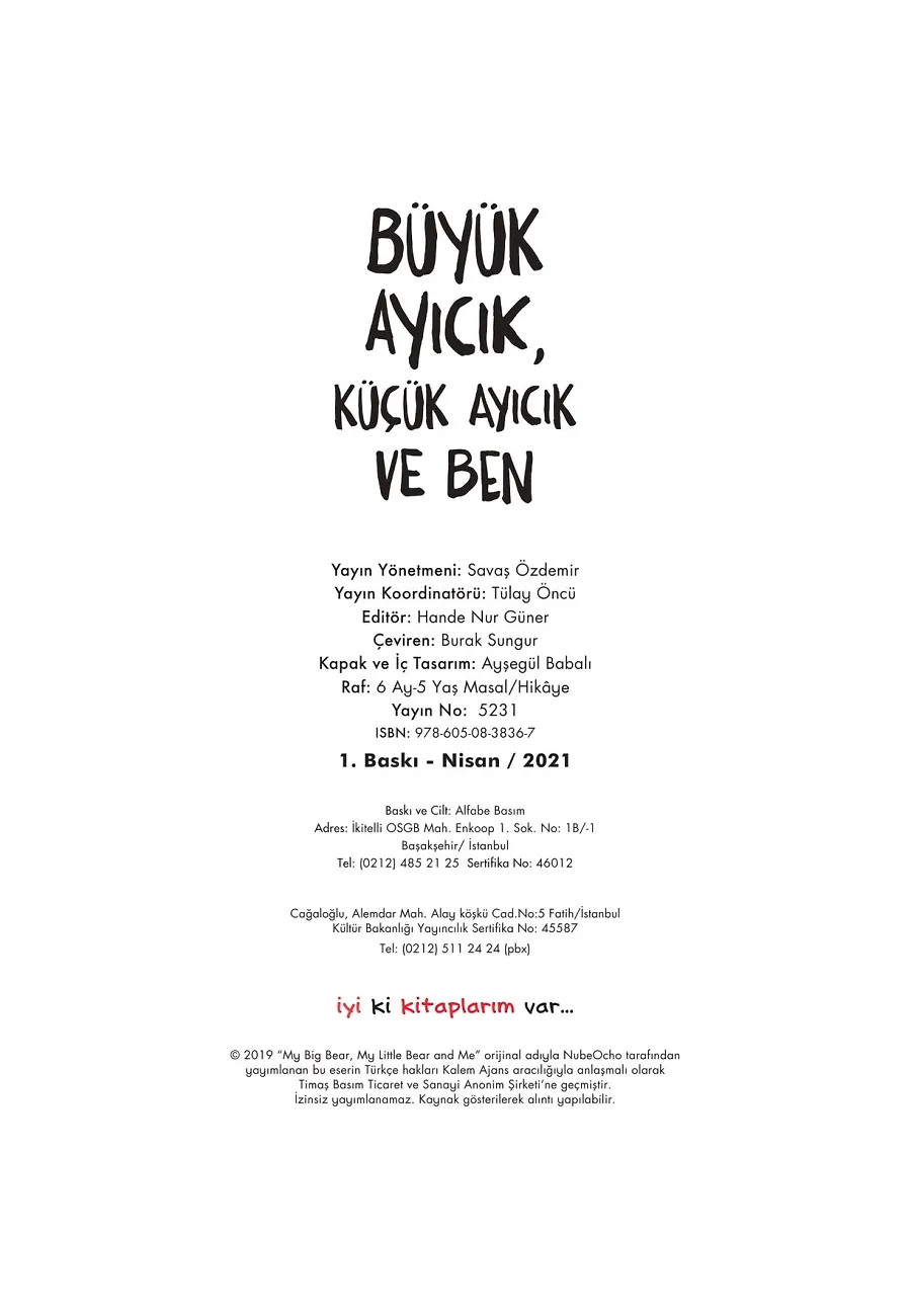 Büyük Ayıcık Küçük Ayıcık Ve Ben – Sayfa 1
