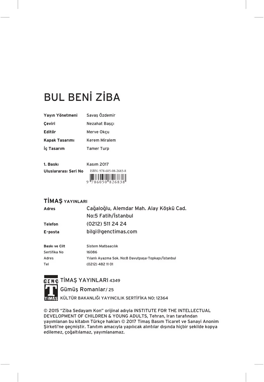 Bul Beni Ziba – Sayfa 1