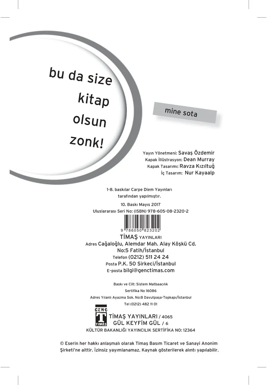 Bu Da Size Kitap Olsun Zonk! – Sayfa 1