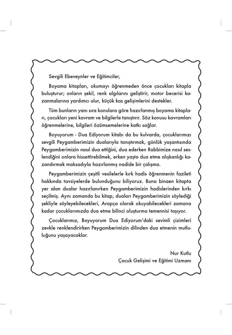 Boyuyorum Dua Ediyorum – Sayfa 1