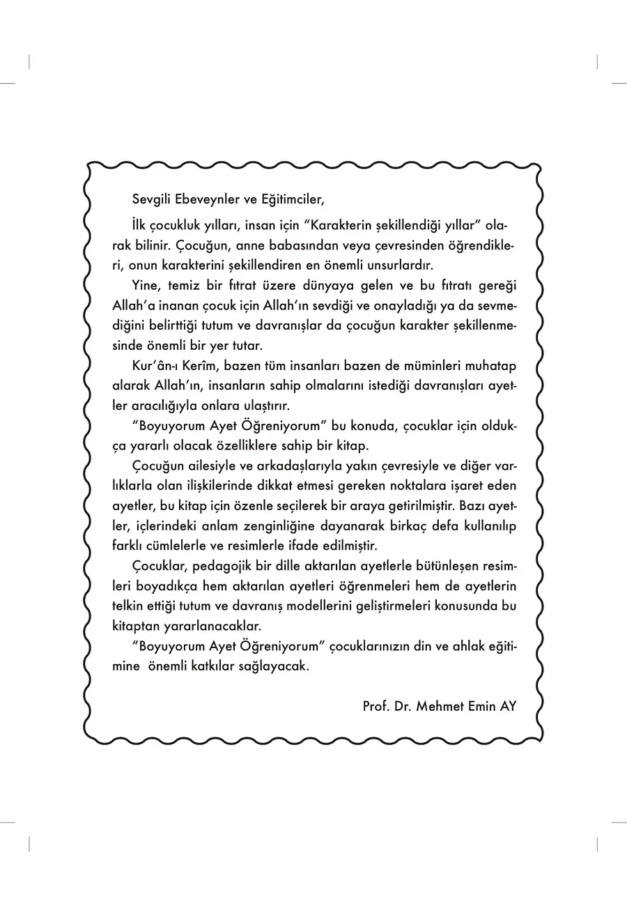 Boyuyorum Ayet Öğreniyorum – Sayfa 1