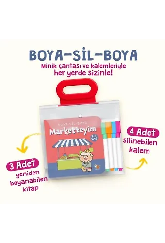 Boya Sil Boya 2 - Marketteyim - Evdeyim - Parktayım 2-5 Yaş