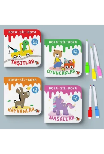 Boya-Sil-Boya (4 Kitap Set)