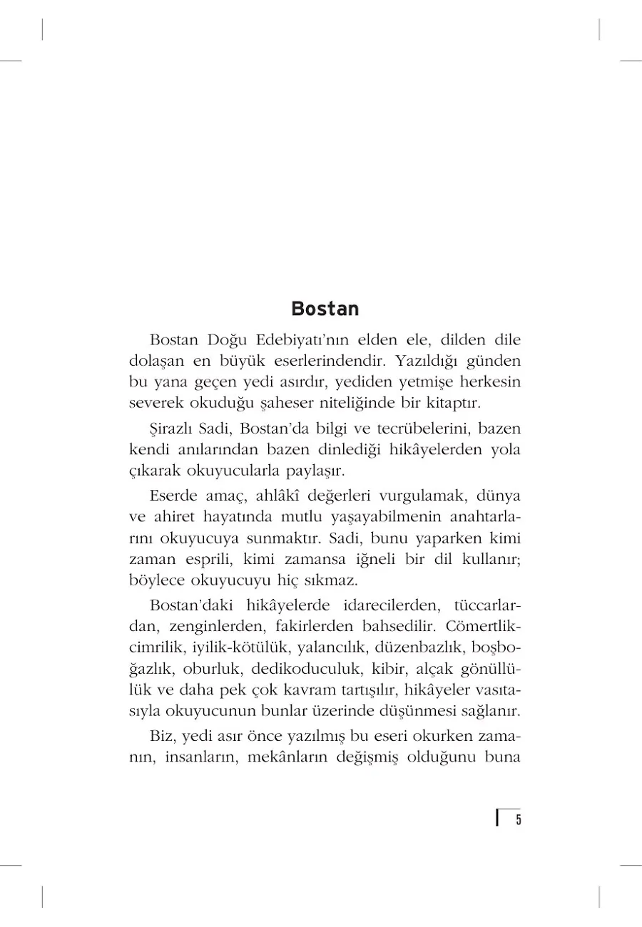 Bostan (Gençlik Klasikleri) – Sayfa 2