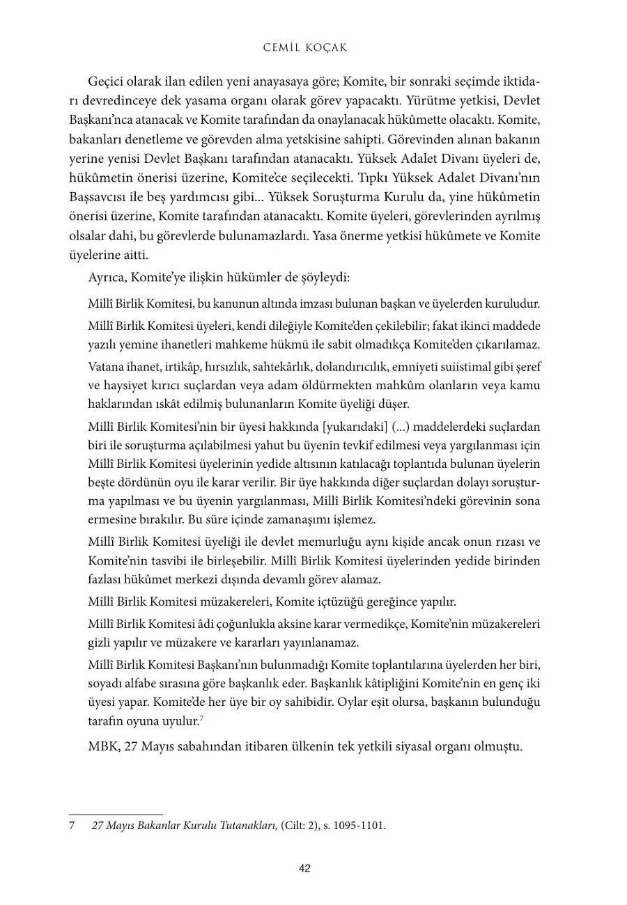 Birinci Milli Birlik Komitesi (27 Mayıs 1960 - 13 Kasım 1960) – Sayfa 6