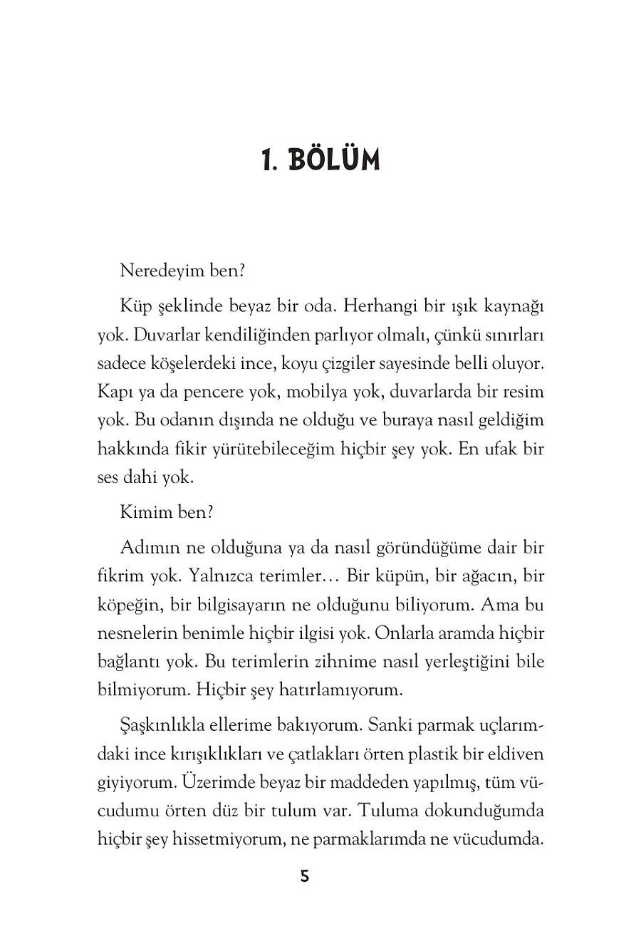 Beyaz Odadaki Çocuk – Sayfa 1