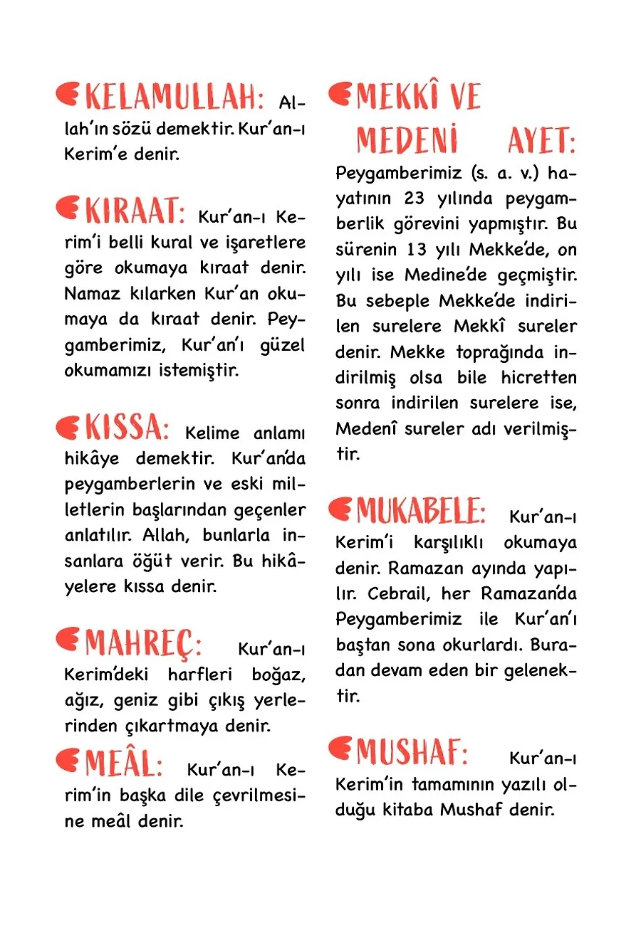 Benim Kur'an-I Kerim Sözlüğüm (Fleksi Cilt) – Sayfa 5