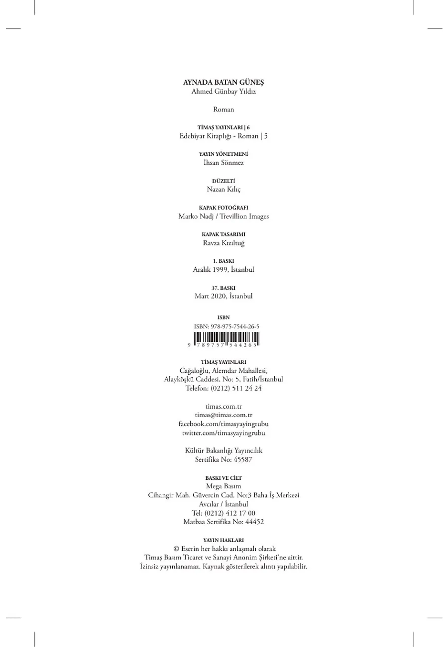 Aynada Batan Güneş – Sayfa 1