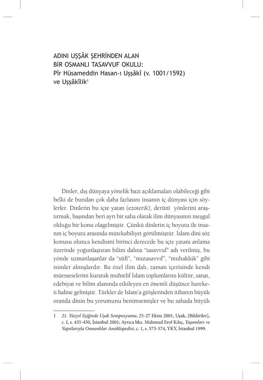 Anadolu Tasavvuf Tarihine Notlar Iı – Sayfa 3