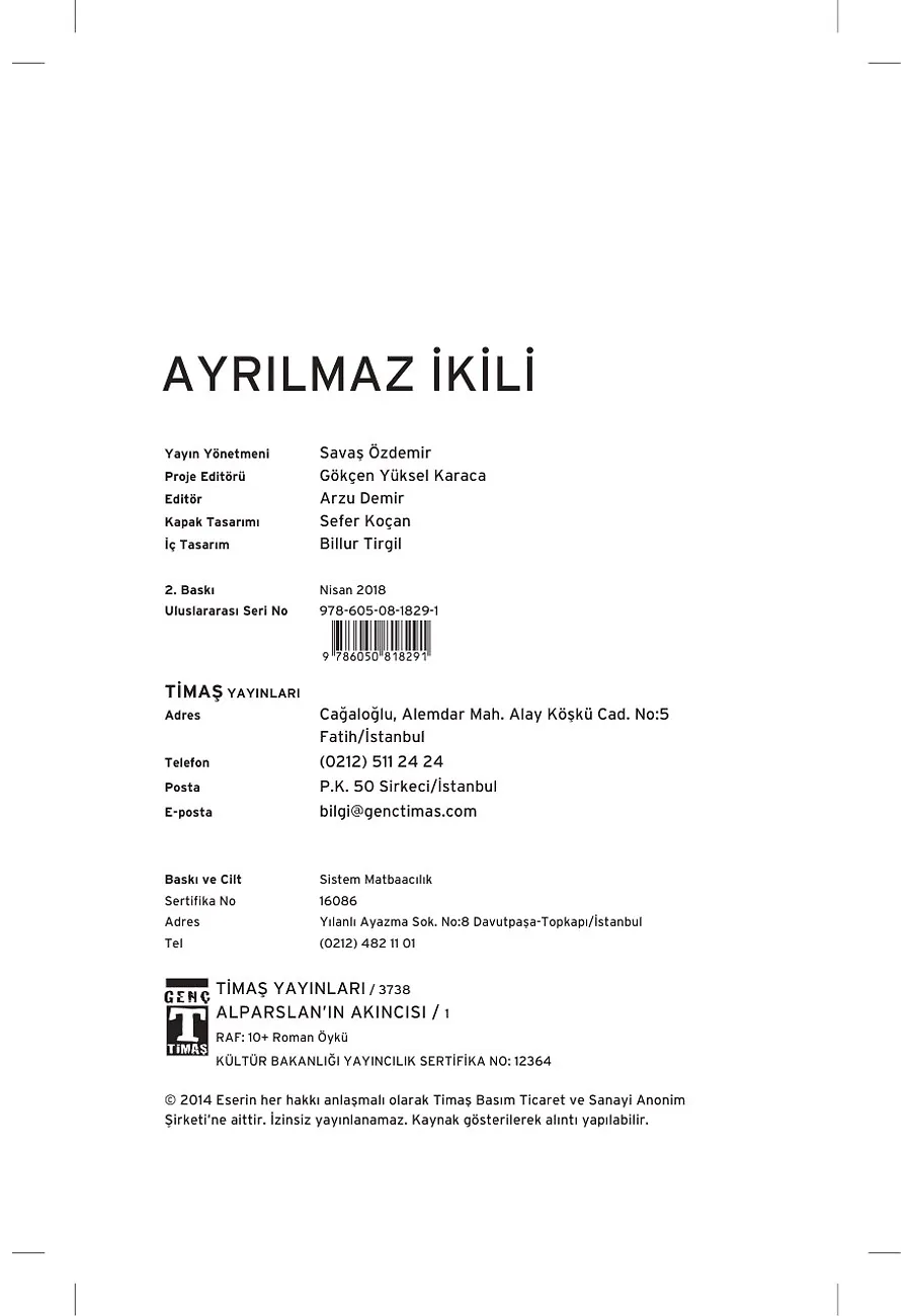 Alparslan'ın Akıncısı - Ayrılmaz İkili – Sayfa 1