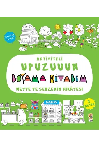 Aktiviteli Upuzuuun Boyama Kitabım - Meyve Ve Sebzenin Hikayesi