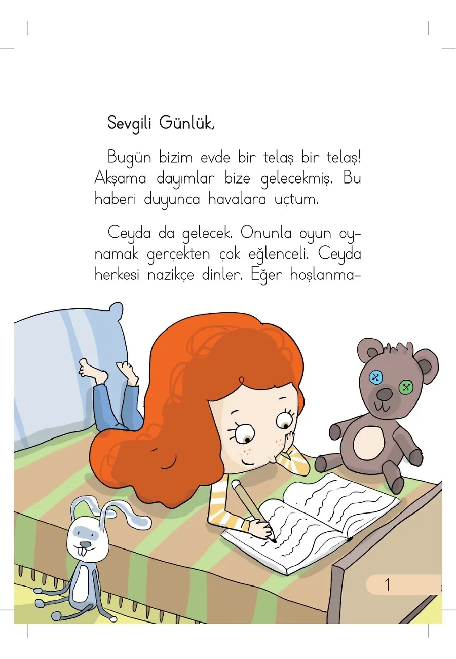 Akşama Misafir Gelecek - Günlük Güneşlik Hikayeler - 1. Sınıf Hikaye Seti – Sayfa 1