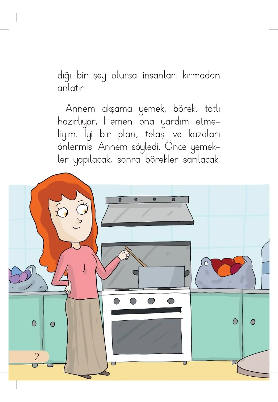 Akşama Misafir Gelecek - Günlük Güneşlik Hikayeler - 1. Sınıf Hikaye Seti – Sayfa 2