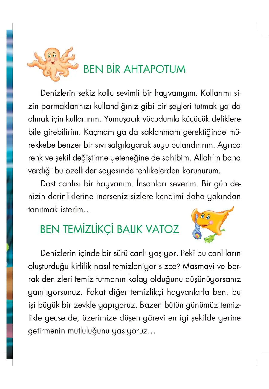 Ahtapot Oktobus Allah'ın Kuddüs İsmini Öğreniyor - Allah'ın İsimlerini Öğreniyorum 1 – Sayfa 2