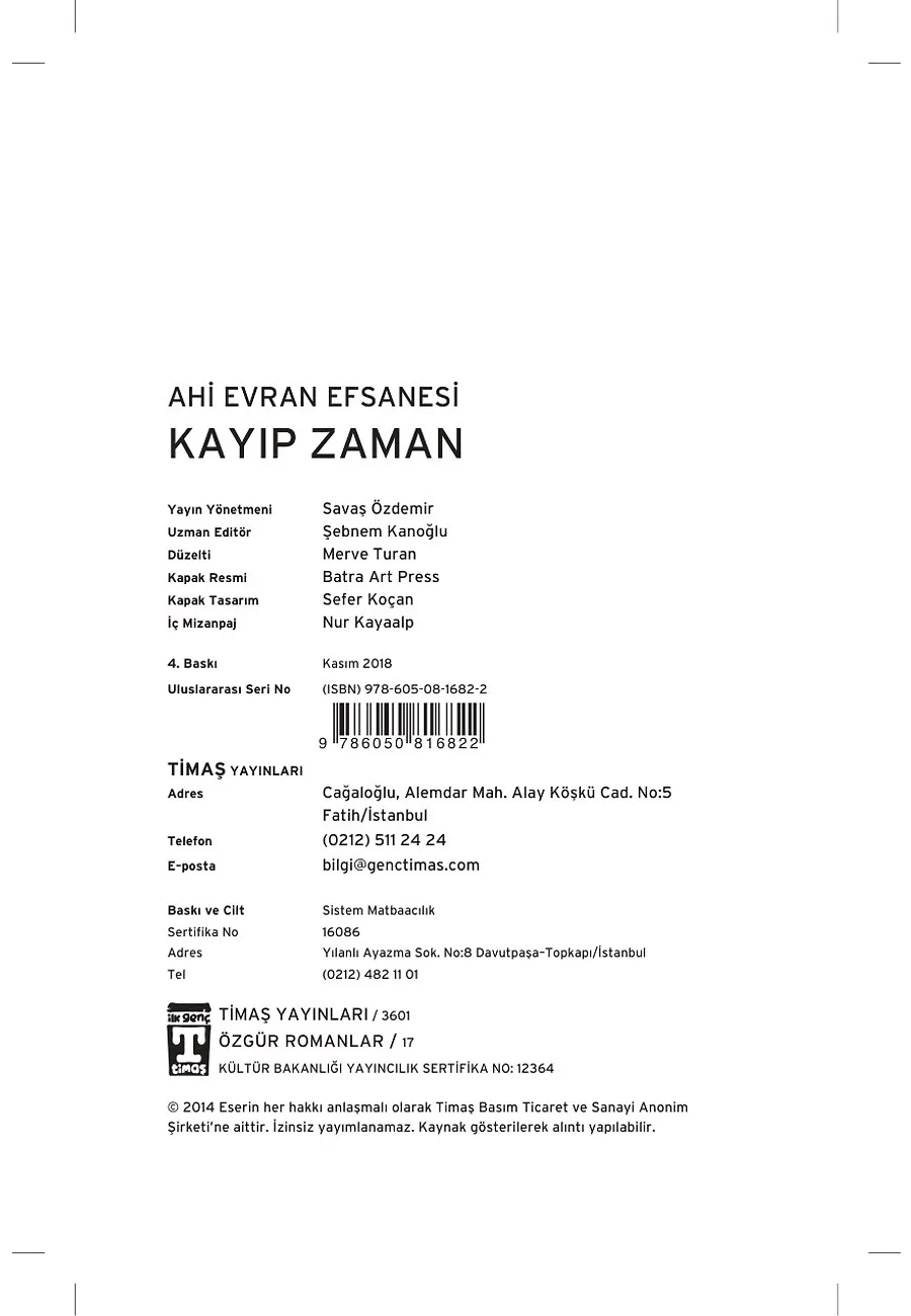 Ahi Evran Efsanesi - Kayıp Zaman – Sayfa 1