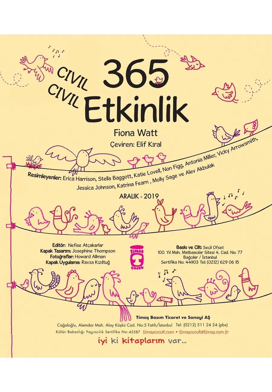365 Cıvıl Cıvıl Etkinlik (Ciltli) – Sayfa 1