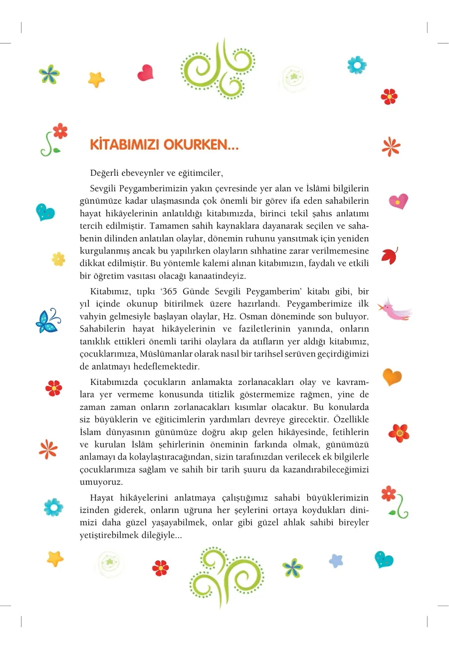 365 Günde Peygamberimin Arkadaşları (Fleksi Cilt) – Sayfa 1