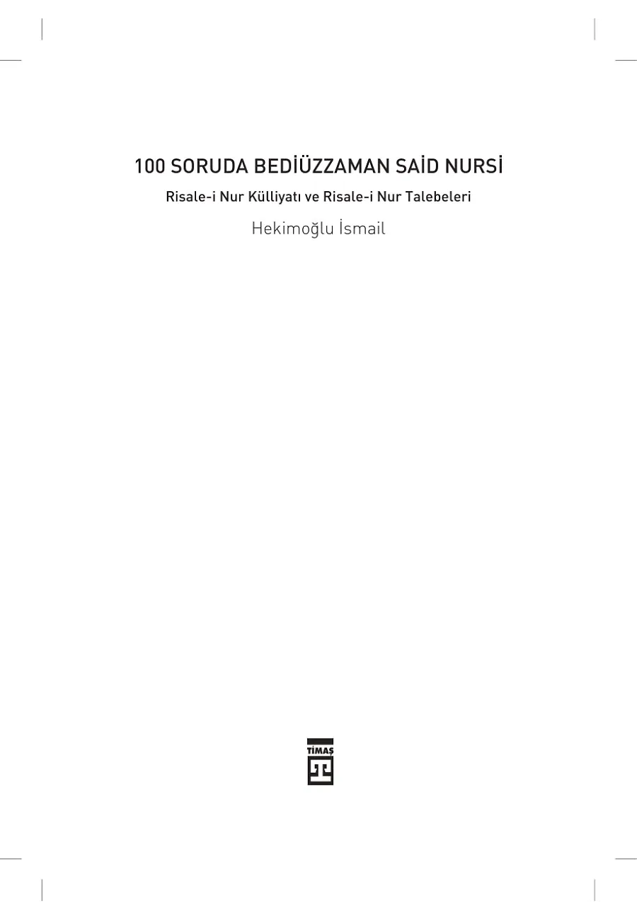 100 Soruda Bediüzzaman Said Nursi – Sayfa 1
