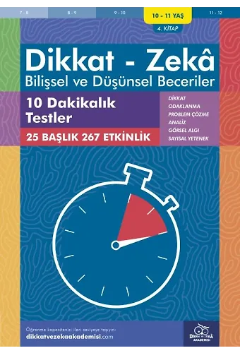 10 Dakikalık Testler (10 - 11 Yaş) - Dikkat Zeka