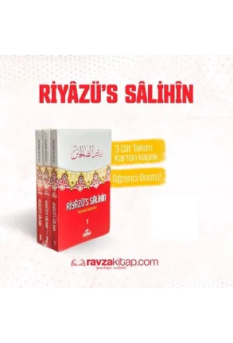 Riyazü's Salihin (3 Cilt Takım Küçük Boy-İthal Kağıt-Ciltsiz)