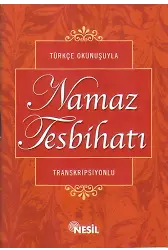 (cep boy) Türkçe Okunuşuyla Namaz Tesbihatı Transkripisyonlu