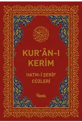 Kur'an-ı Kerim Hatm-i Şerif Cüzleri (Kutulu)