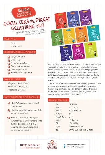 Çoklu Zeka ve Dikkat Geliştirme Seti (10 Kitap)