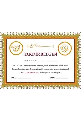Takdir Belgesi