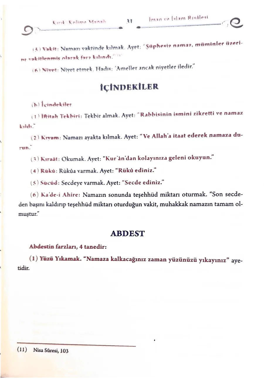 Mızraklı İlmihal Risaleler Ve Tercümeleri Kırık - Kelime Manali – Sayfa 2