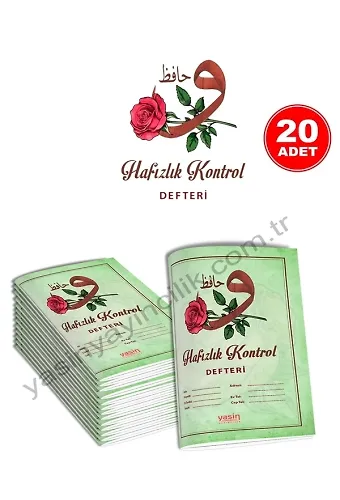 Hafızlık Kontrol Defteri 20 Adet