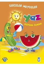 Yaz Boyama Zamanı - Sebzeler Meyveler