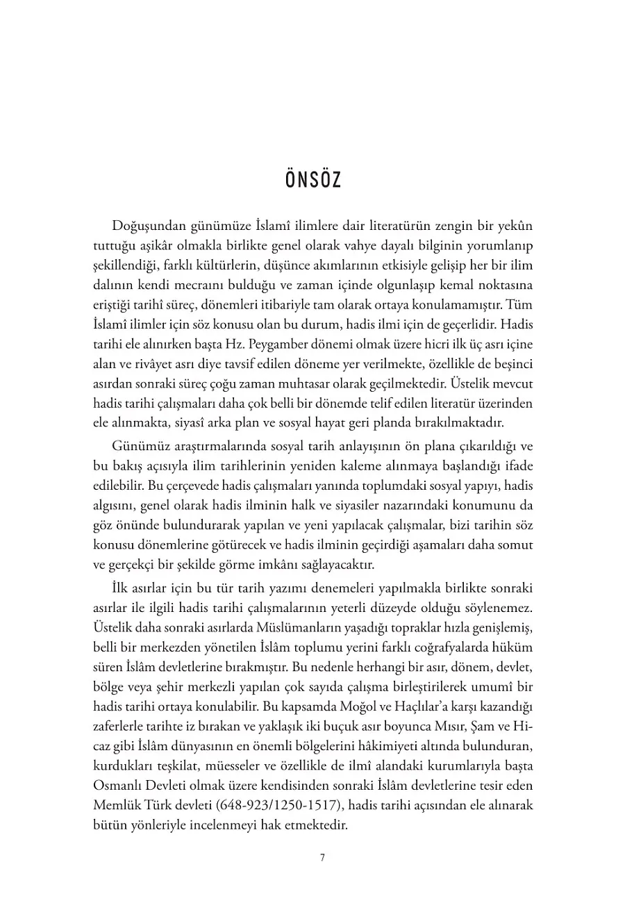 Türk (Bahri) Memlükler Döneminde Hadis İlmi – Sayfa 1
