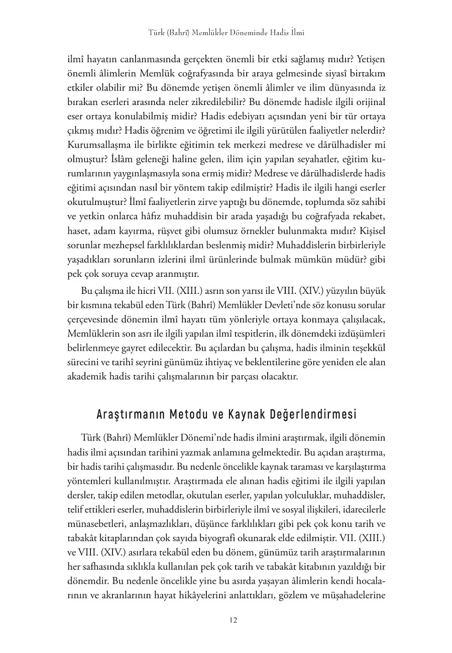 Türk (Bahri) Memlükler Döneminde Hadis İlmi – Sayfa 6