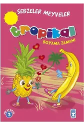 Tropikal Boyama Zamanı - Sebzeler Meyveler