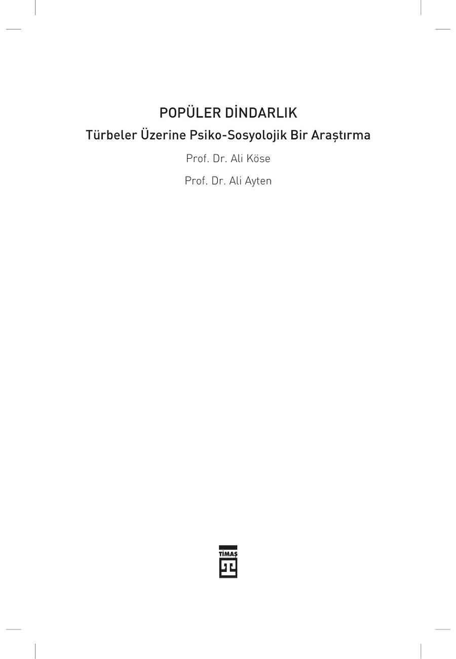 Popüler Dindarlık – Sayfa 1