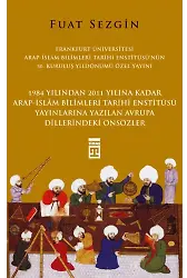 Önsözler Fuat Sezgin (Ciltli)