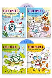Kodlamalı Eğitici Boyama Seti (4 Kitap)