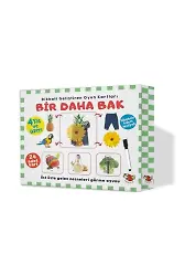 Bir Daha Bak (4 Yaş Ve Üzeri Dikkat Geliştirme Oyun Kartları - Silinebilir Kalem Hediyeli)