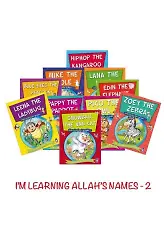 Allah'ın İsimlerini Öğreniyorum 2 - I'm Learning Allah's Names 2 - Set (İngilizce - 10 Kitap)