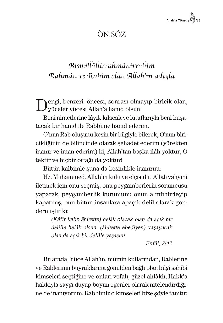 Allah'a Yöneliş – Sayfa 1