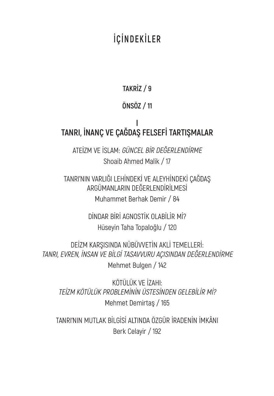Akıl Bilim Ve İnanç / Günümüz Kelamının Yeni Meseleleri – Sayfa 1