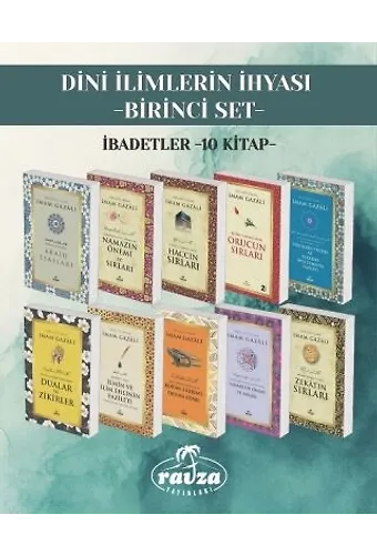 Dini İlimlerin İhyası Birinci Set İbadetler (10 Kitap)