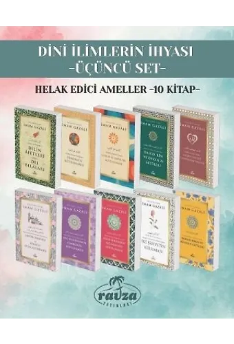 Dini İlimlerin İhyası Üçüncü Set Helak Edici Ameller (10 Kitap)