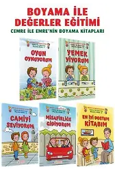 Cemre ile Emre'nin Boyama Kitapları (5 Cilt) - Salih Zeki Meriç, Murat Yılmaz Tanhu