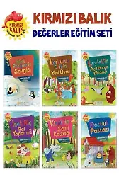 Kırmızı Balık Değerler Eğitim Seti (6 Kitap) - Kübra Soysal Cici