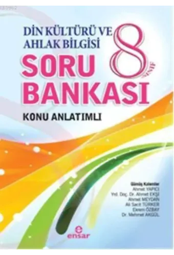 8. Sınıf Din Kültürü ve Ahlak Bilgisi Soru Bankası